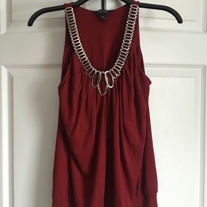 White House Black Market Red Tank Top